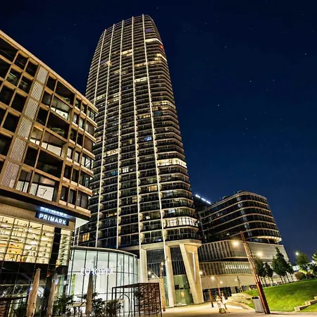 Eurovea Tower Apartment, 36th Floor, Castle View & Free Parking Daire Bratislava